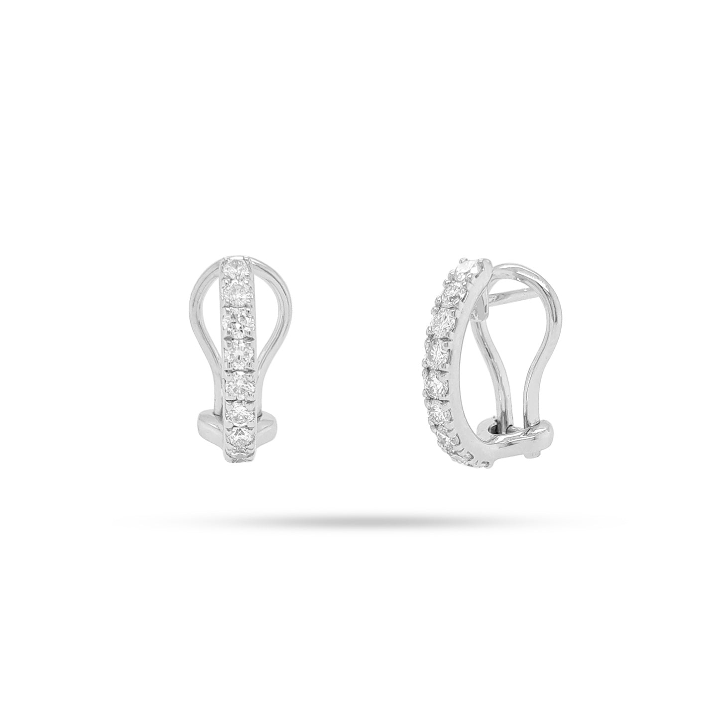 Huggie Round Diamond Earrings
