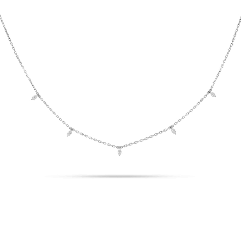 DANGLING MARQUISE DIAMOND CHOKER