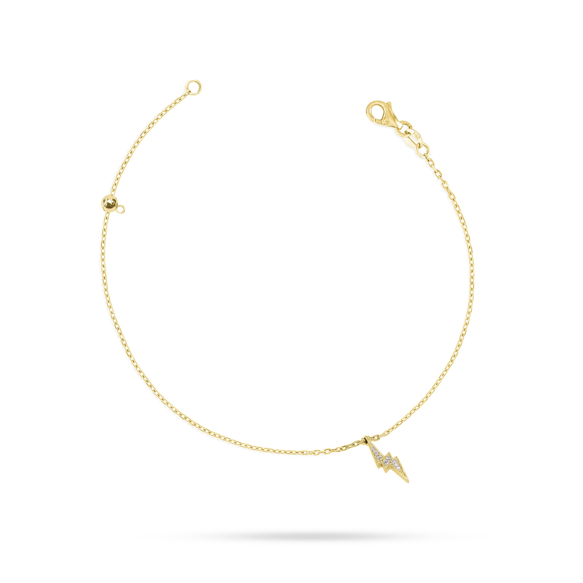Lightning Round Diamond Anklet