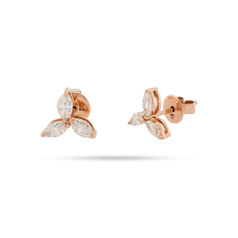 Trio Marquise Diamond Earrings