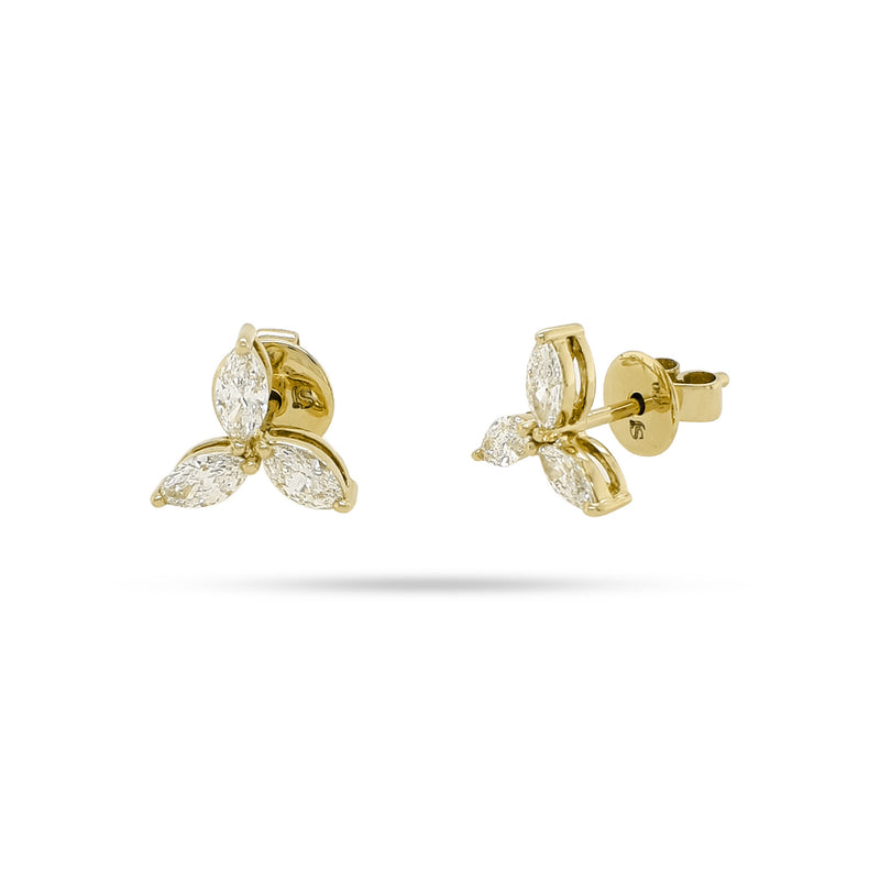 Trio Marquise Diamond Earrings