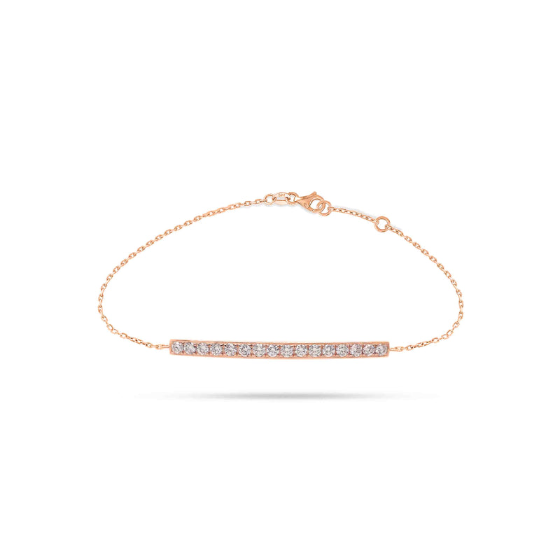 Round Diamond Line Bracelet