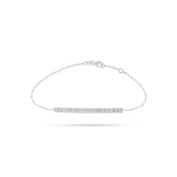 Round Diamond Line Bracelet