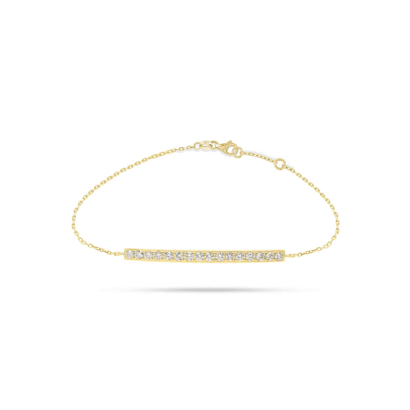 Round Diamond Line Bracelet