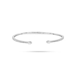 Solitaire Marquise Diamond Spring Bangle