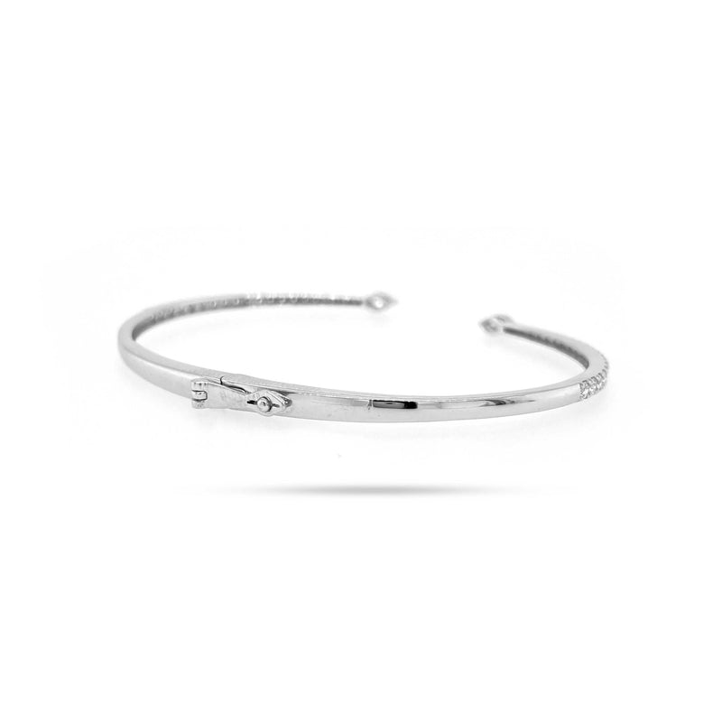 Solitaire Marquise Diamond Spring Bangle