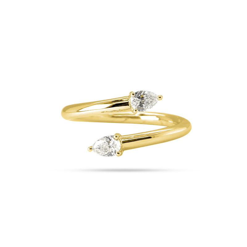 Solitaire Pear Diamond Ring