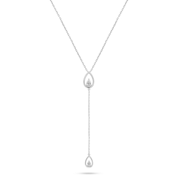 Pear Shape Solitaire Pendant Necklace