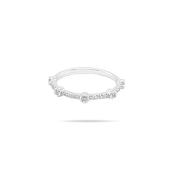 Round Diamond Link Ring