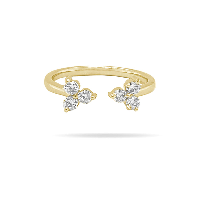 'U Shaped' Round Diamond Ring