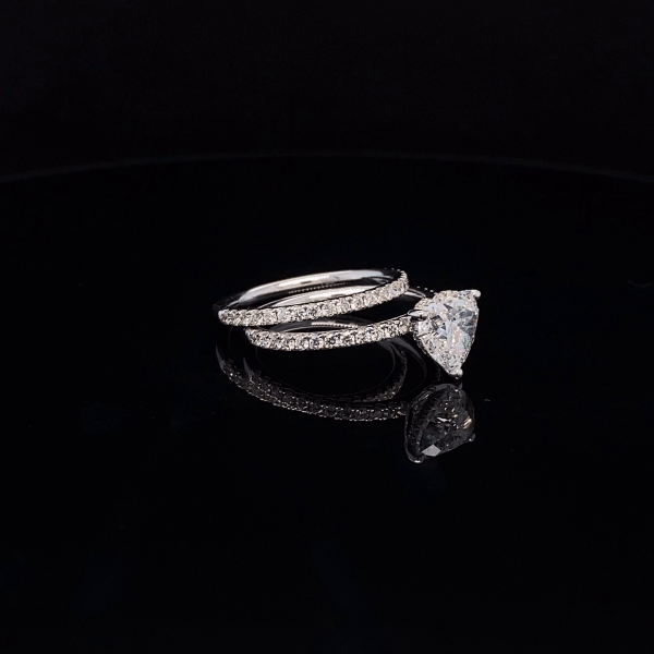 Heart Shaped Diamond Engagement Ring