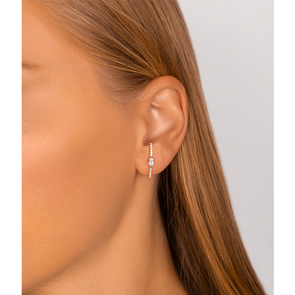 Arc Marquise Diamond Earrings