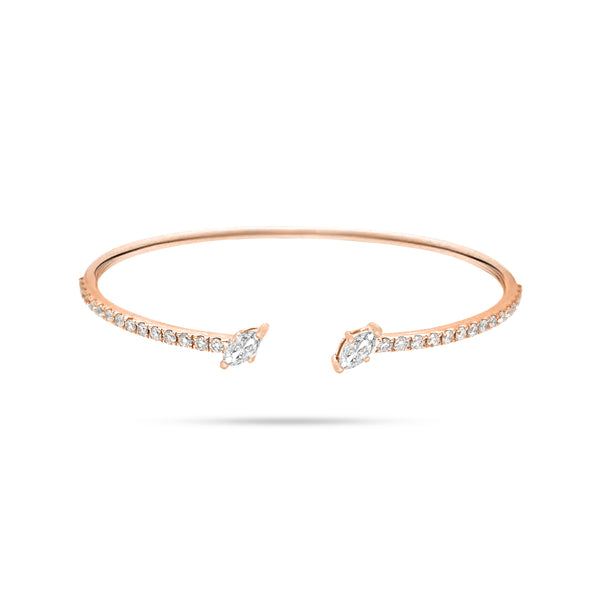 Spring Marquise Diamond Bangle