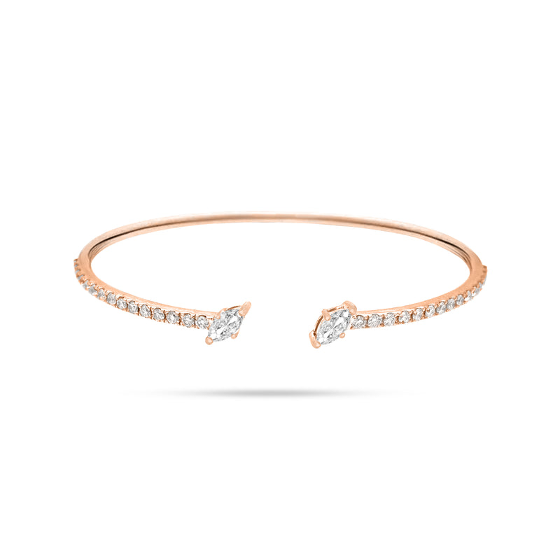 Spring Marquise Diamond Bangle