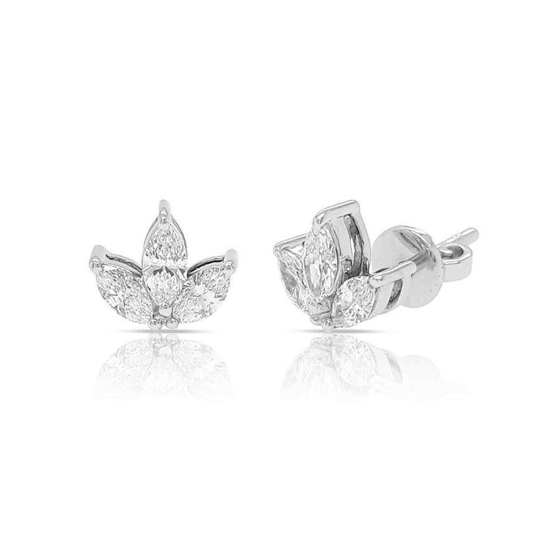 Marquise Trio Diamond Earrings