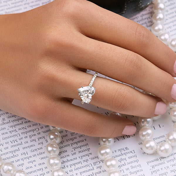 Heart Shape Solitaire Diamond Engagement Ring - Book An Appointment