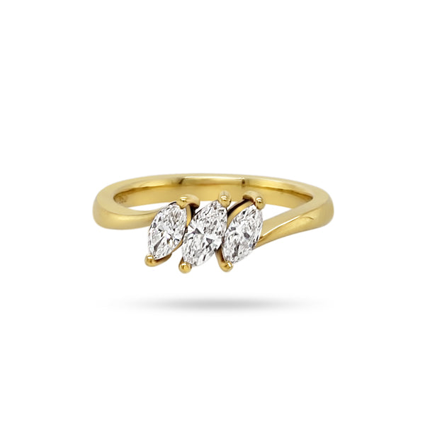 Trio Marquise Diamond Ring