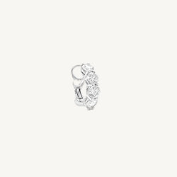 Single DIAMOND EAR CUFF - HALF MOON