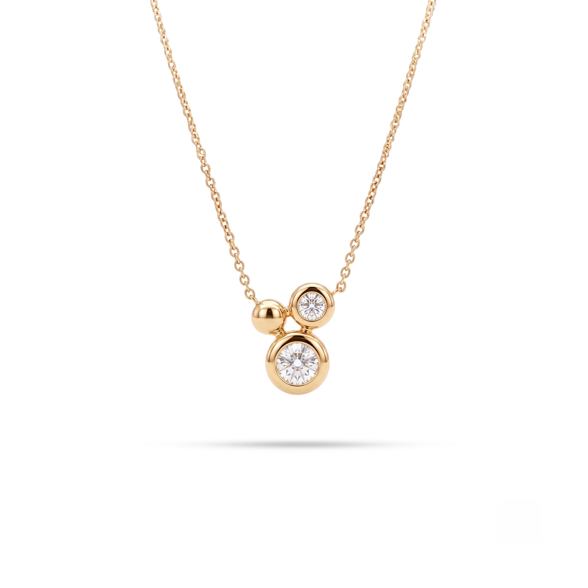 Bezel Round Diamond Pendant