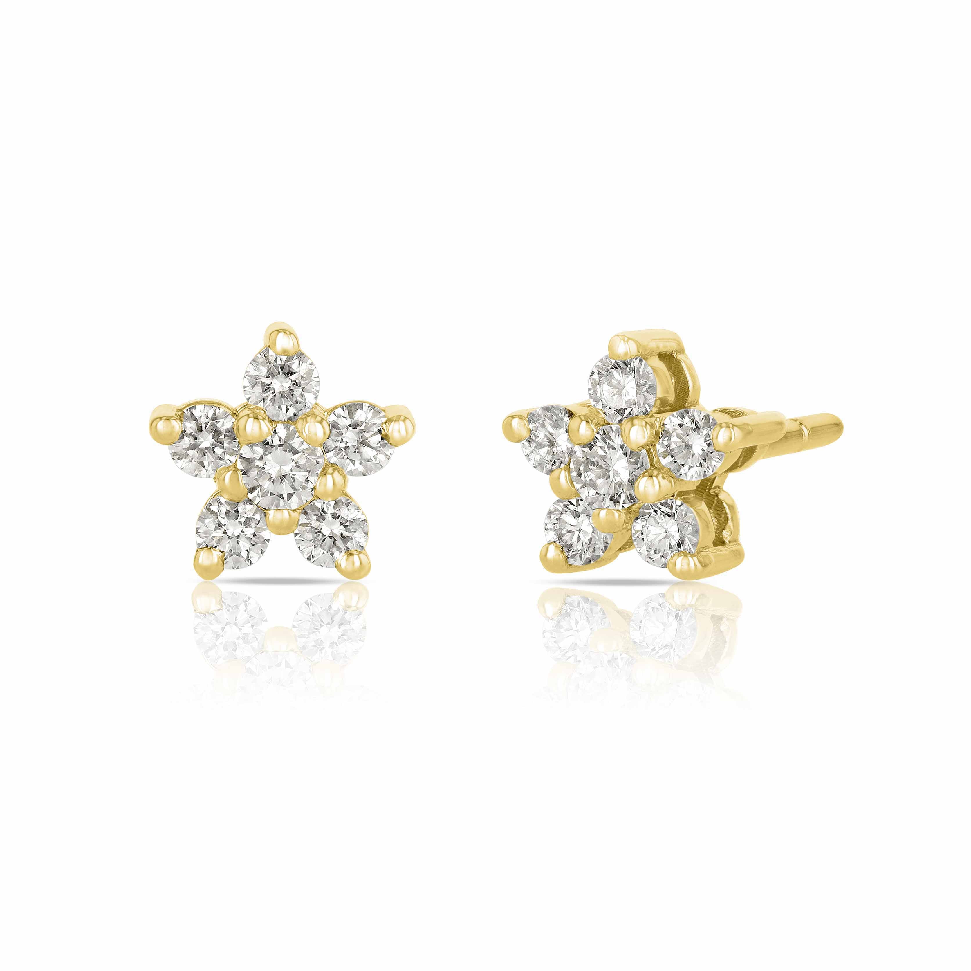 Bloom Diamond Stud Earrings