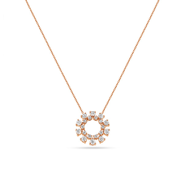 Circle of Life Round Diamond Pendant