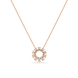 Circle of Life Round Diamond Pendant