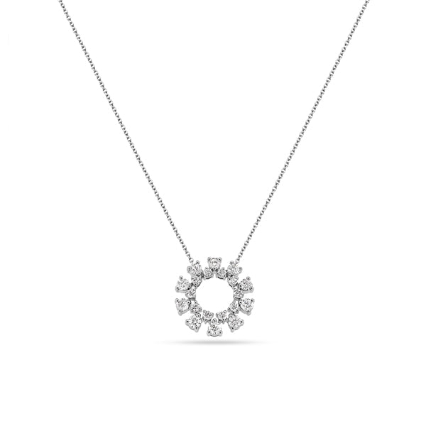 Circle of Life Round Diamond Pendant