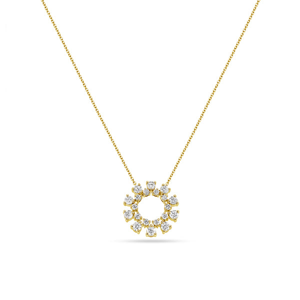 Circle of Life Round Diamond Pendant