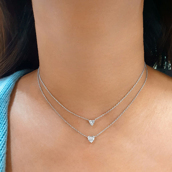 Heart Diamond Pendant 18K Diamond Jewellery Dubai, UAE