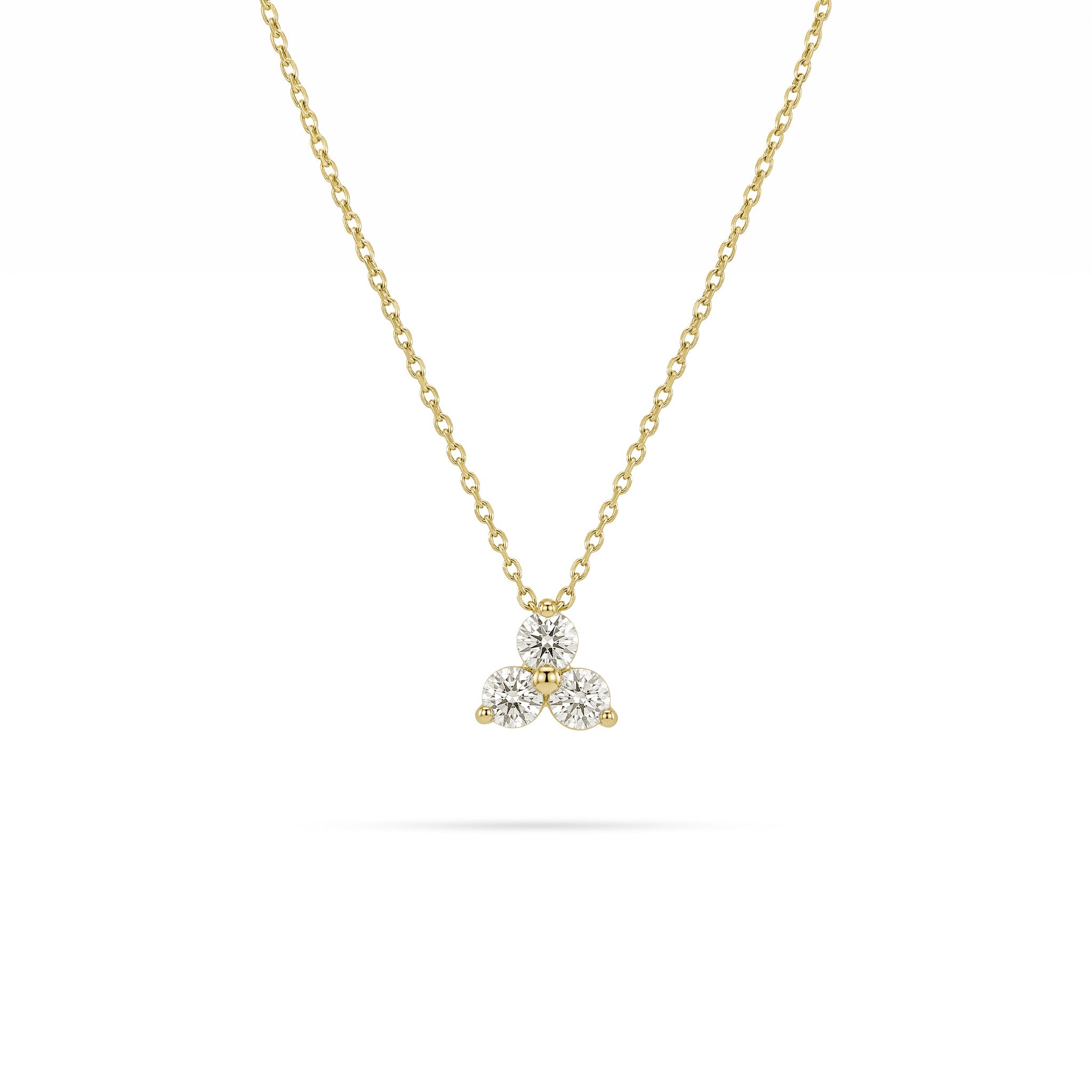 Trio Round Diamond Pendant