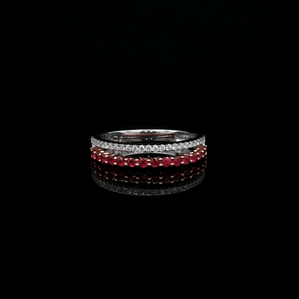 Round Diamond Ring - Ruby, Emerald, Sapphire