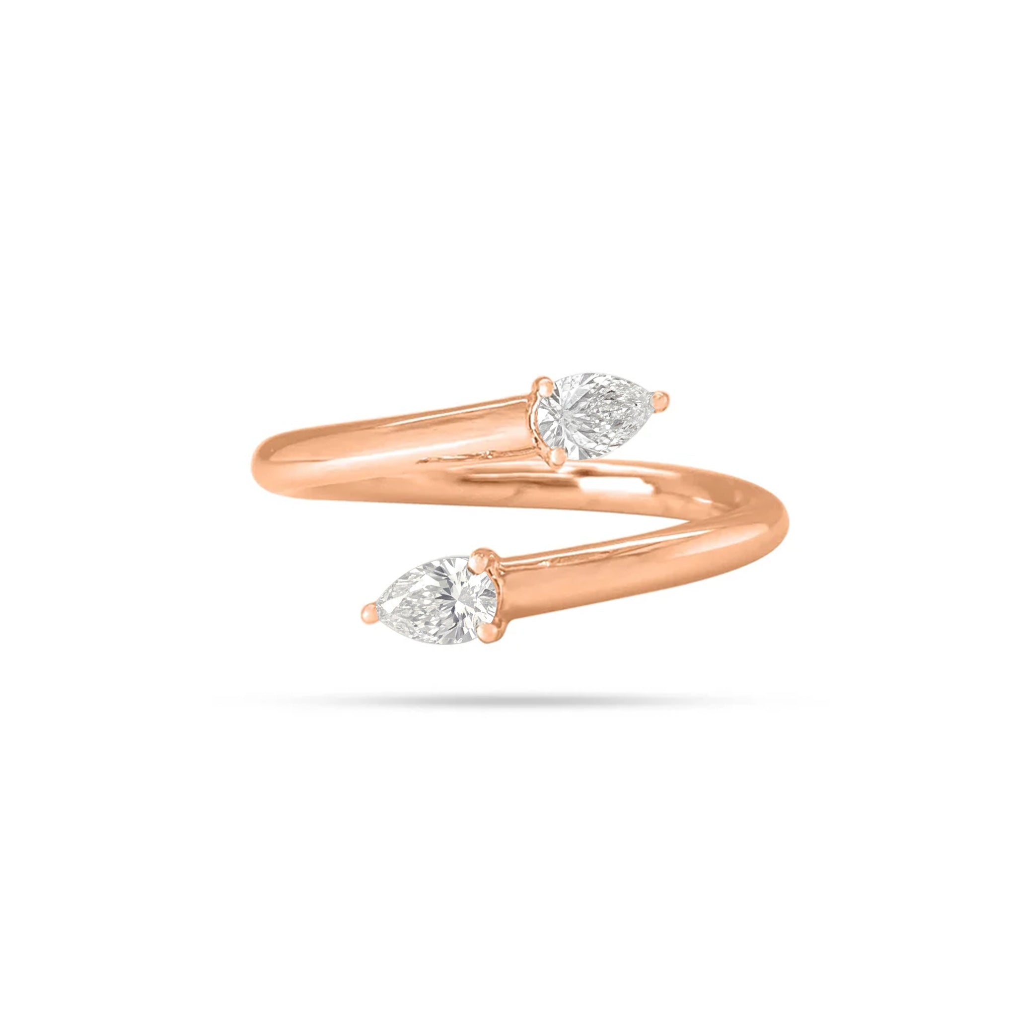 Solitaire Pear Diamond Ring