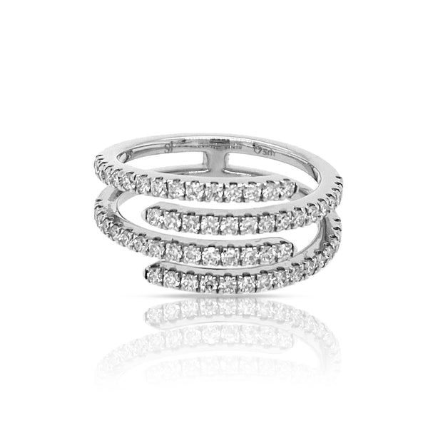 4 Layer Round Diamond Ring