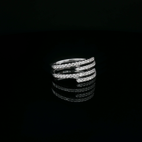 4 Layer Round Diamond Ring