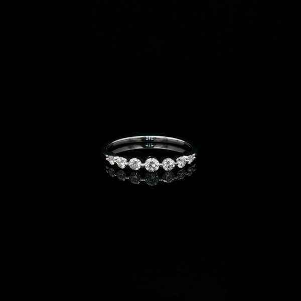 Graduating Half Eternity Ring