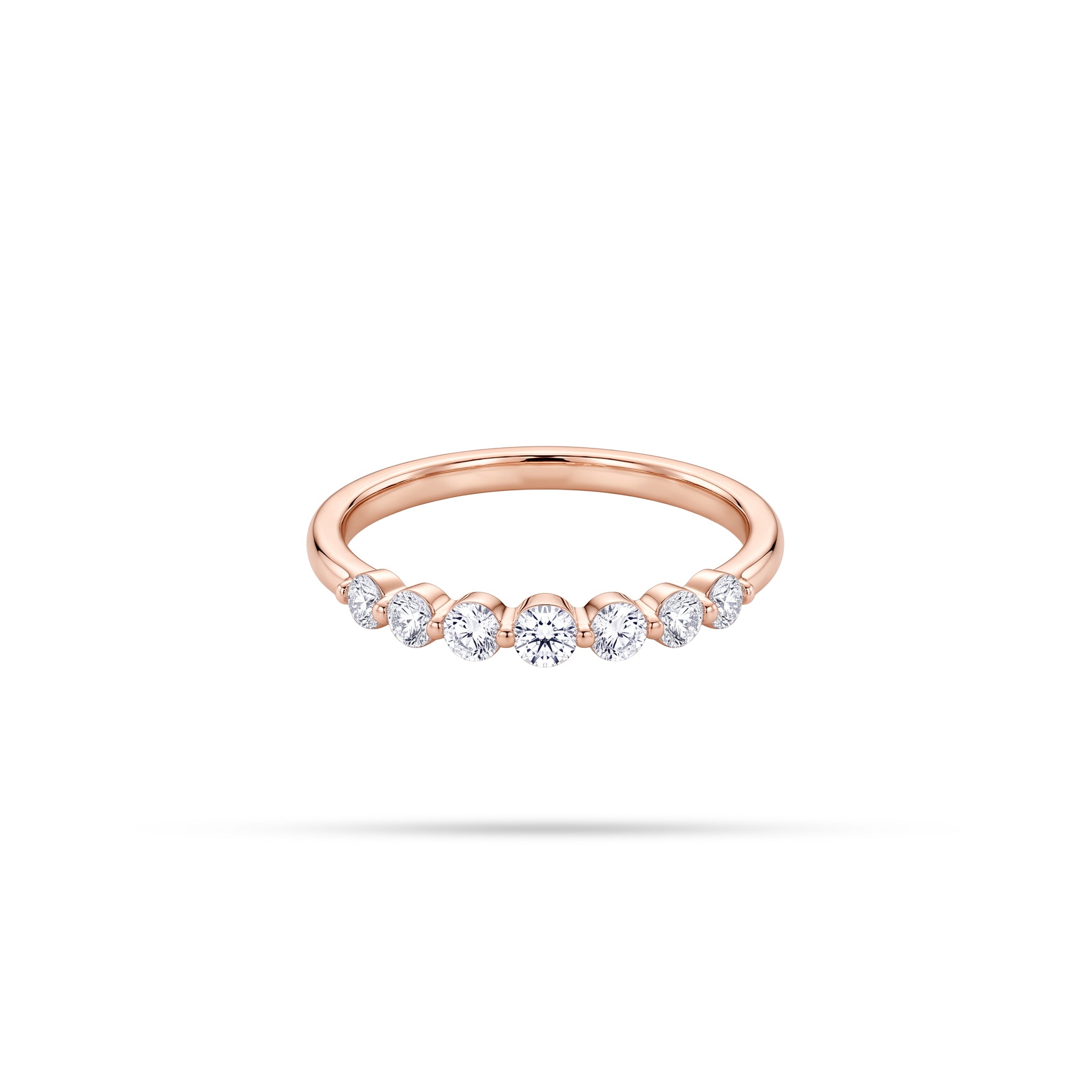 Graduating Half Eternity Ring