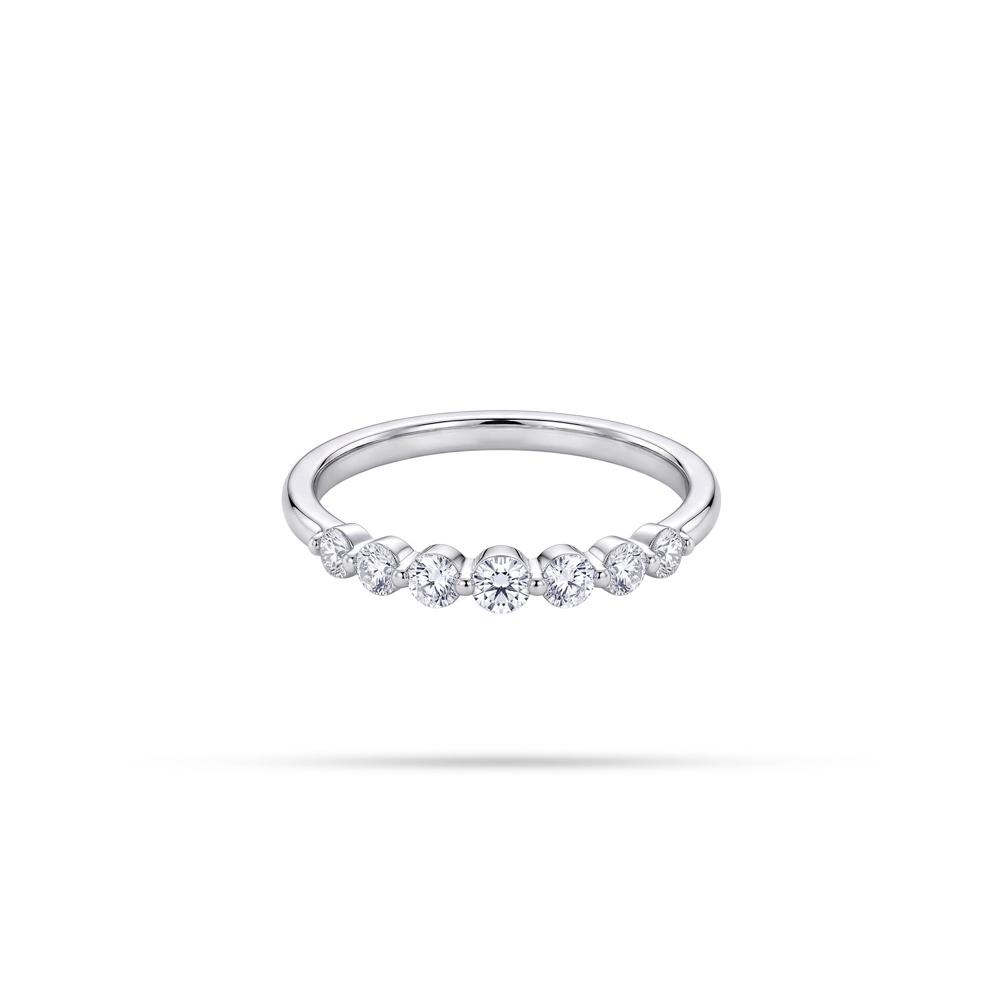Graduating Half Eternity Ring