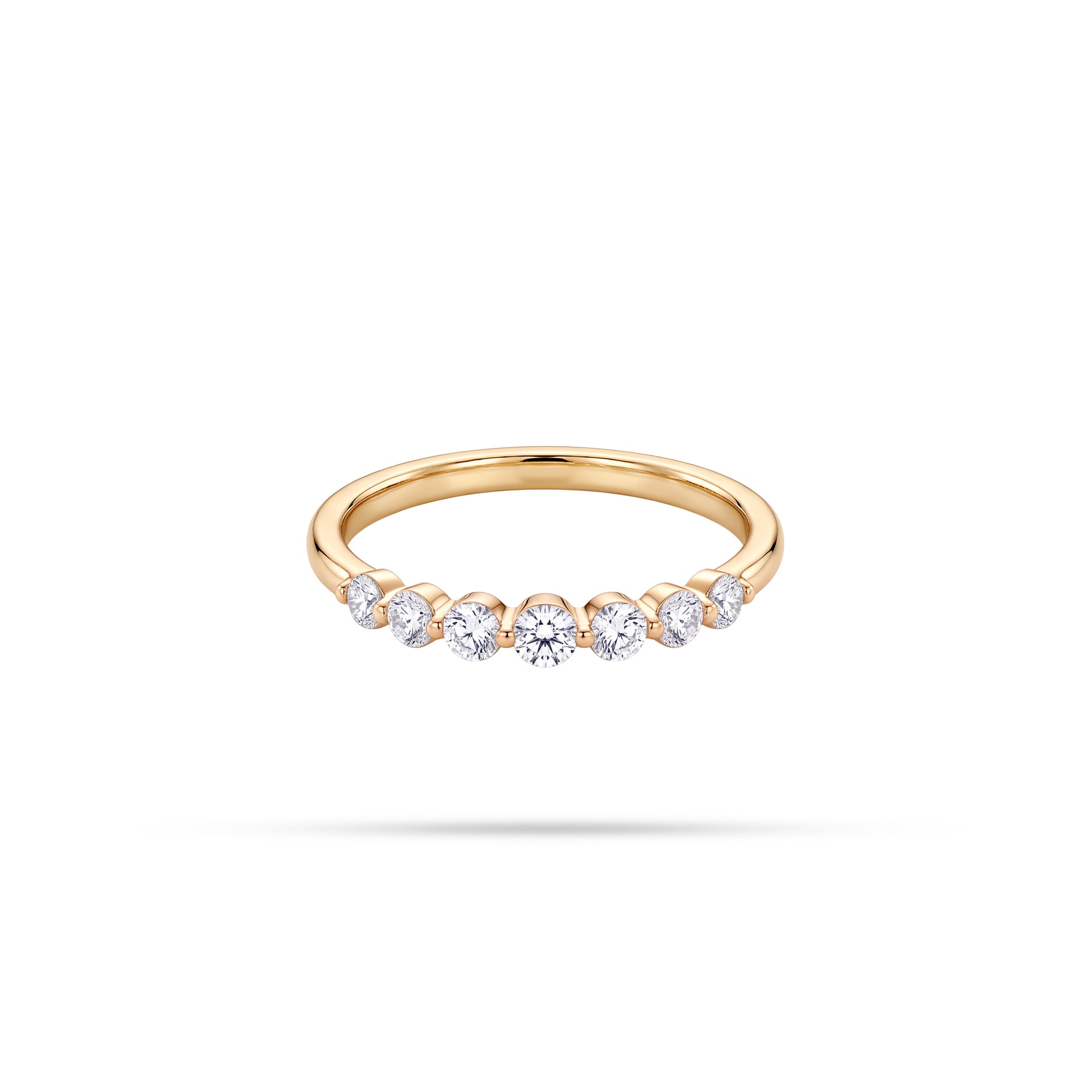 Graduating Half Eternity Ring