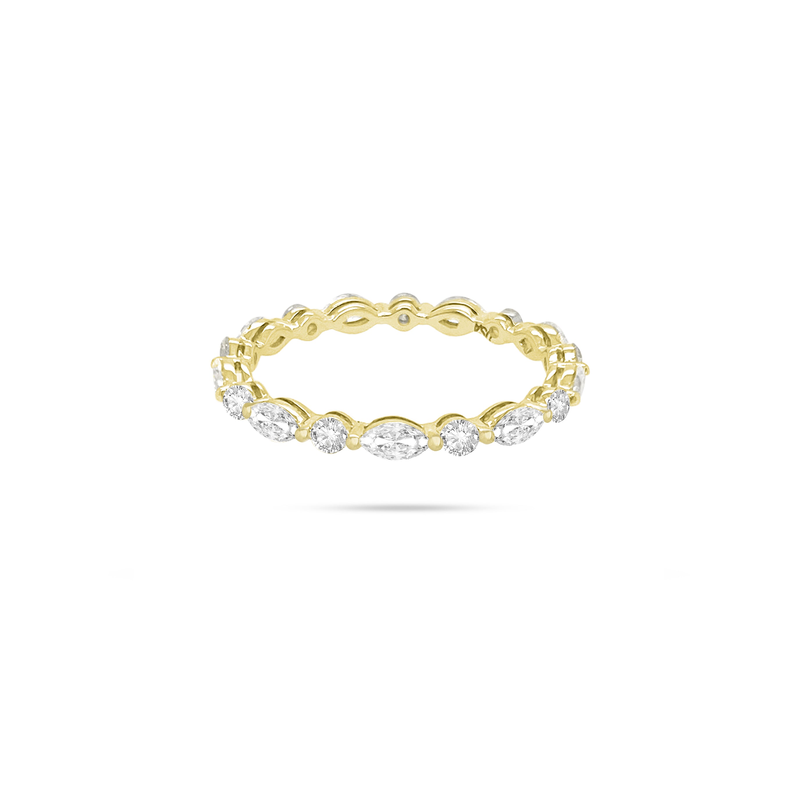 Marquise Round Diamond Eternity Ring