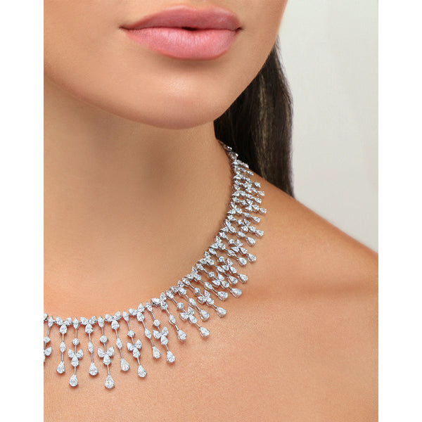 Chandelier Bridal Diamond Necklace