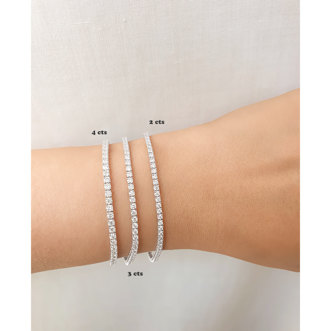 Classic Diamond Tennis Bracelet with IGI Certificate