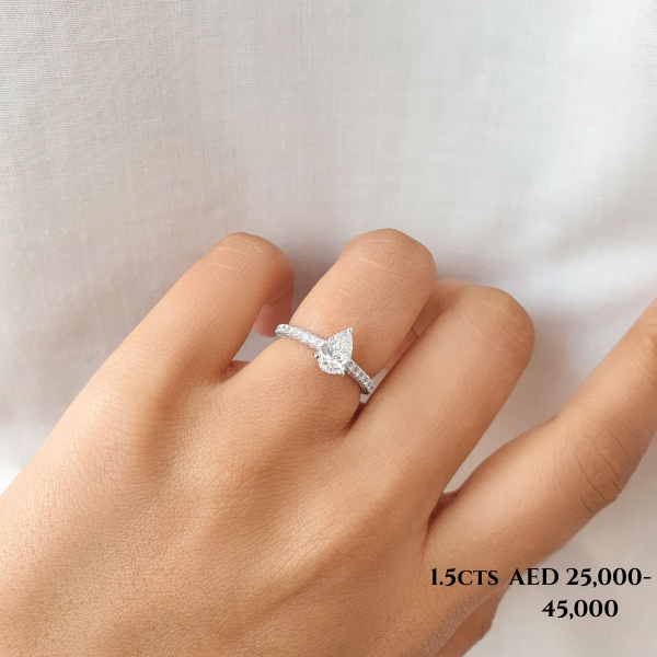 Pear Diamond Engagement Ring
