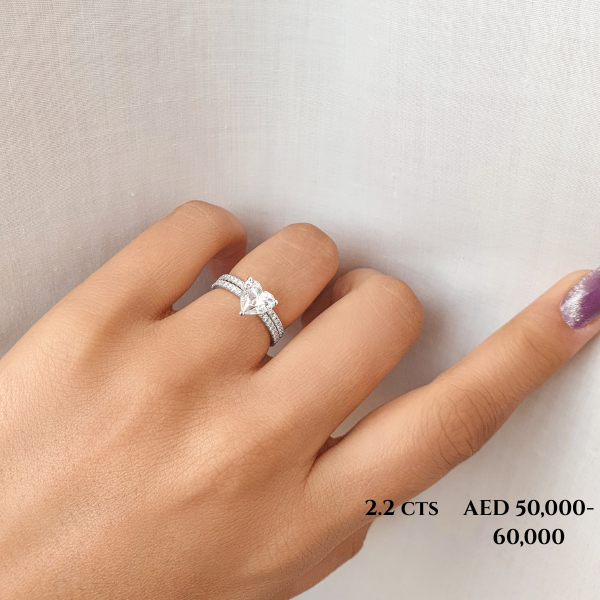 Heart Shaped Diamond Engagement Ring