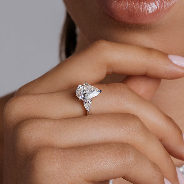 Solitaire Pear Shape Diamond Engagement Ring  - Book An Appointment