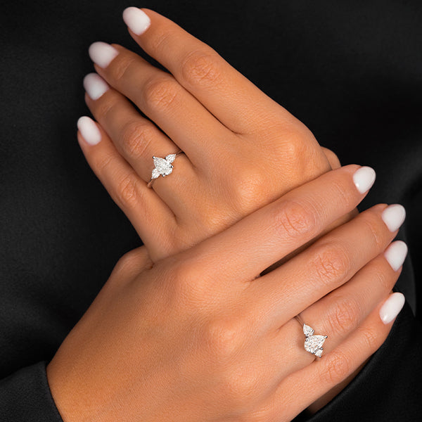 Solitaire Pear Shape Diamond Engagement Ring  - Book An Appointment