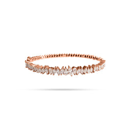 Pear And Marquise Diamond Messy Bangle