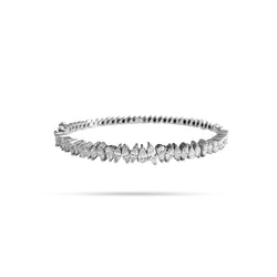 Pear And Marquise Diamond Messy Bangle