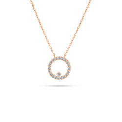 Floating Halo Diamond Pendant