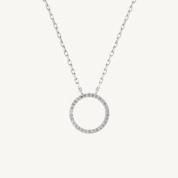 Halo Round Diamond Pendant