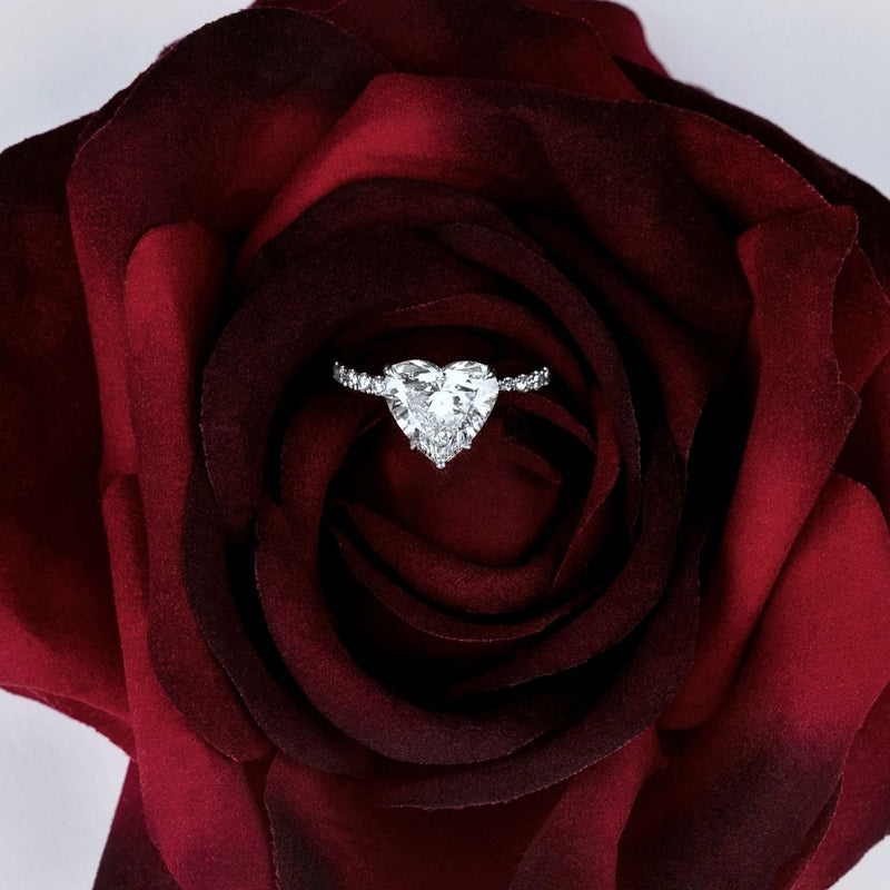 HEART SOLITAIRE ENGAGEMENT RING